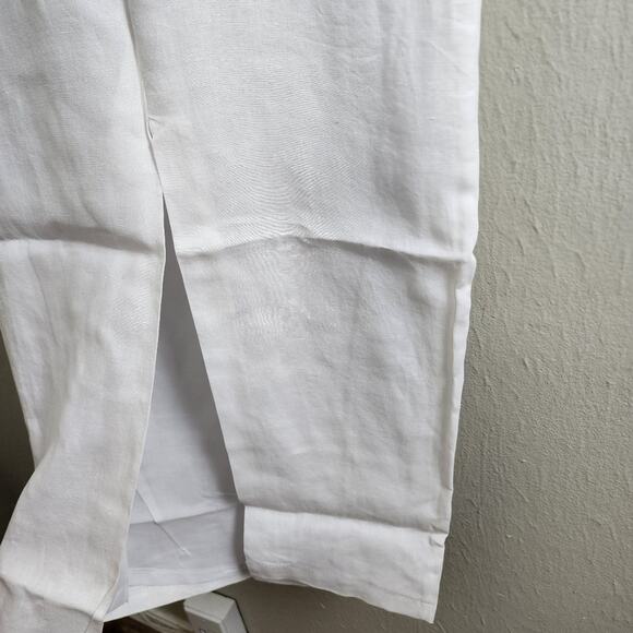 NEW Rumer The Label Bridget Ring Maxi Elegant White Linen Cutout Dress - Picture 14 of 15